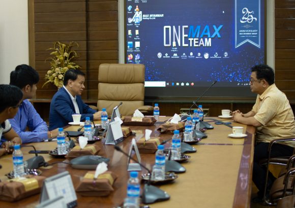 Professor Masayuki Sakakibara met Dr. Thaung Han, Group CEO of Max Myanmar Group
