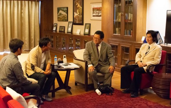 Professor Masayuki Sakakibara and Director of J-UNEP met Chairperson of Max Myanmar Group